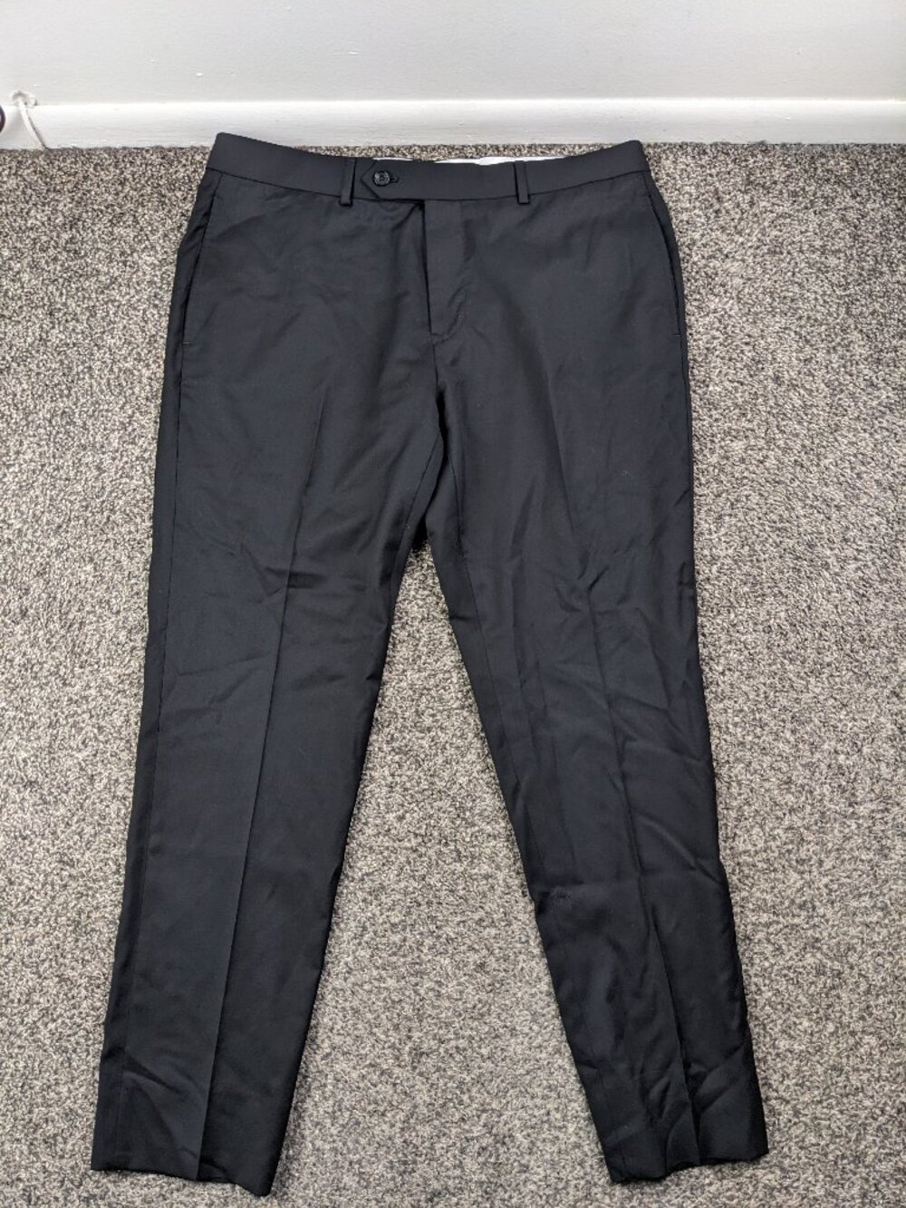 2025 Brooks Brothers Dress Pants Special Selection Reda Wool Blue 35x31 Slim Fit